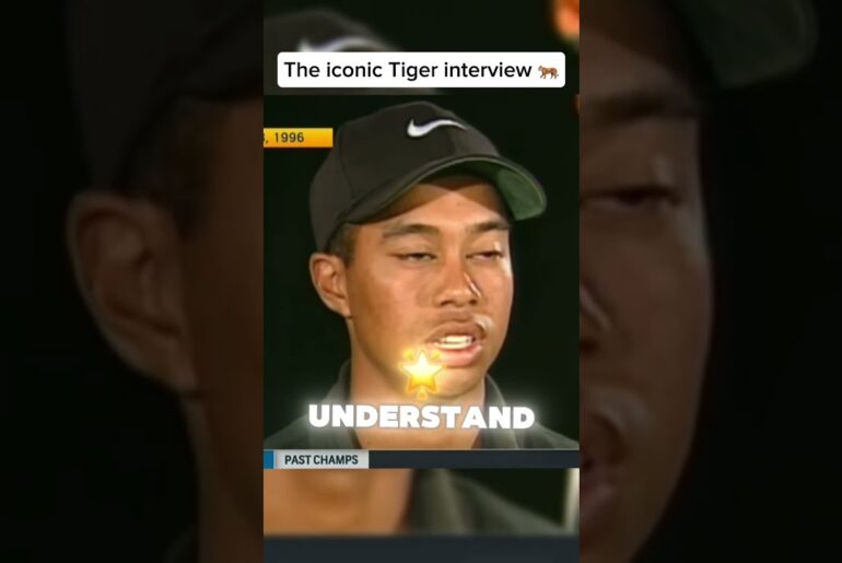 Iconic Tiger “you’ll learn” interview #golf #tigerwoods #shorts