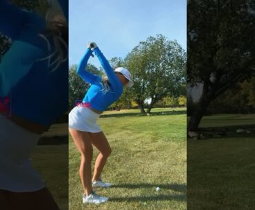 Amazing Golf Swing you need to see | Golf Girl awesome swing | Golf shorts | Jordan Biegel