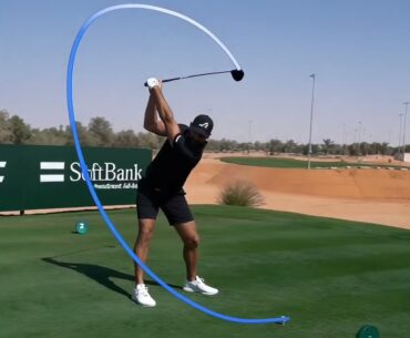 Dustin Johnson 3D Swing Tracer on Shot Tracer app