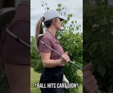 HILARIOUS Golf Fail Beginner Golf Girl 😂 #golf #shorts