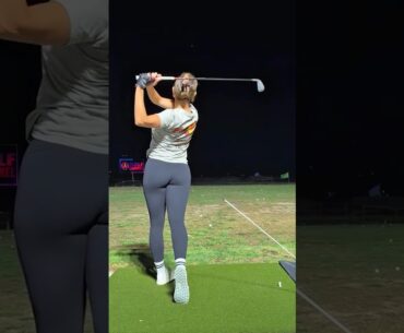 Amazing Golf Swing you need to see | Golf Girl awesome swing | Golf shorts | KAROL PRISCILLA