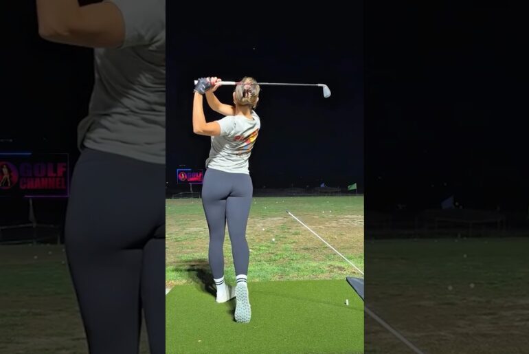Amazing Golf Swing you need to see | Golf Girl awesome swing | Golf shorts | KAROL PRISCILLA