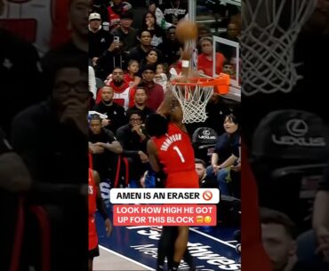 Amen Thompson took FLIGHT on this block 😱