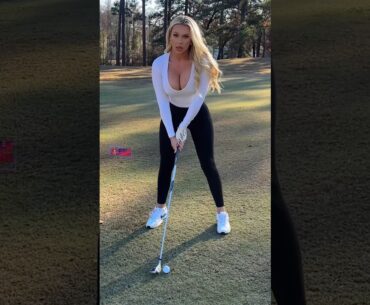 Amazing Golf Swing you need to see | Golf Girl awesome swing | Golf shorts | Kaelee Rene