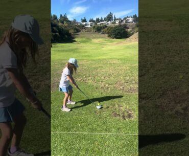 She Trains Like a Pro 💼⛳️ #golfgirl #golf #golfswing #golfer #girlgolfers #ladygolfer #golfshorts