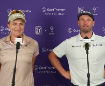 Lexi Thompson SAVES Wyndham Clark After a “Tree/Bush” Miss 😳 (GTI Round 3 | FULL Interview)