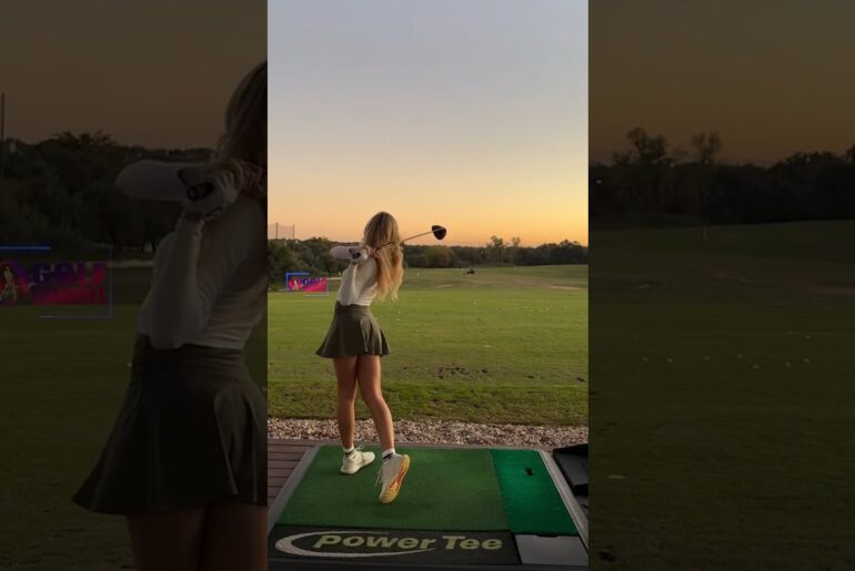 Amazing Golf Swing you need to see | Golf Girl awesome swing | Golf shorts | Christy Gilbert