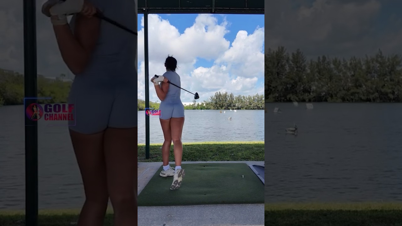 Amazing Golf Swing you need to see | Golf Girl awesome swing | Golf shorts | Kae Amazing Golf Swing you need to see | Golf Girl awesome swing | Golf shorts | Kae