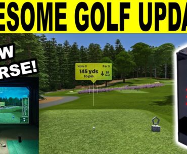 Awesome Golf Simulator Update! Review w/ Square Golf Launch Monitor!