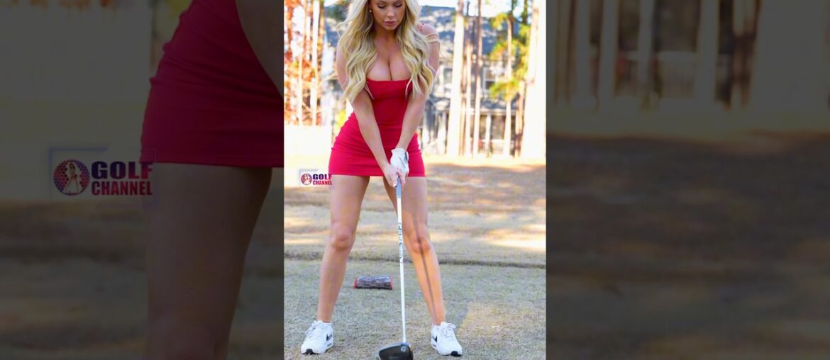 Amazing Golf Swing you need to see | Golf Girl awesome swing | Golf shorts | Kaelee Rene