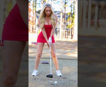 Amazing Golf Swing you need to see | Golf Girl awesome swing | Golf shorts | Kaelee Rene
