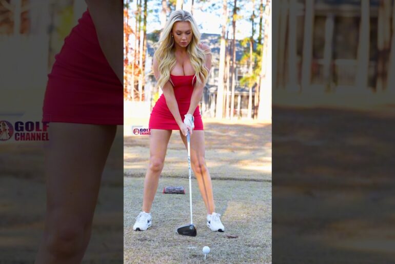 Amazing Golf Swing you need to see | Golf Girl awesome swing | Golf shorts | Kaelee Rene