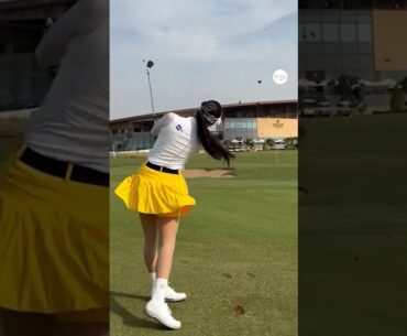 와우 대박! 백스핀 🔥💛 | KLPGA 박혜준(Hyejun Park) #응원릴레이 #박혜준2025 @hyejun_park5