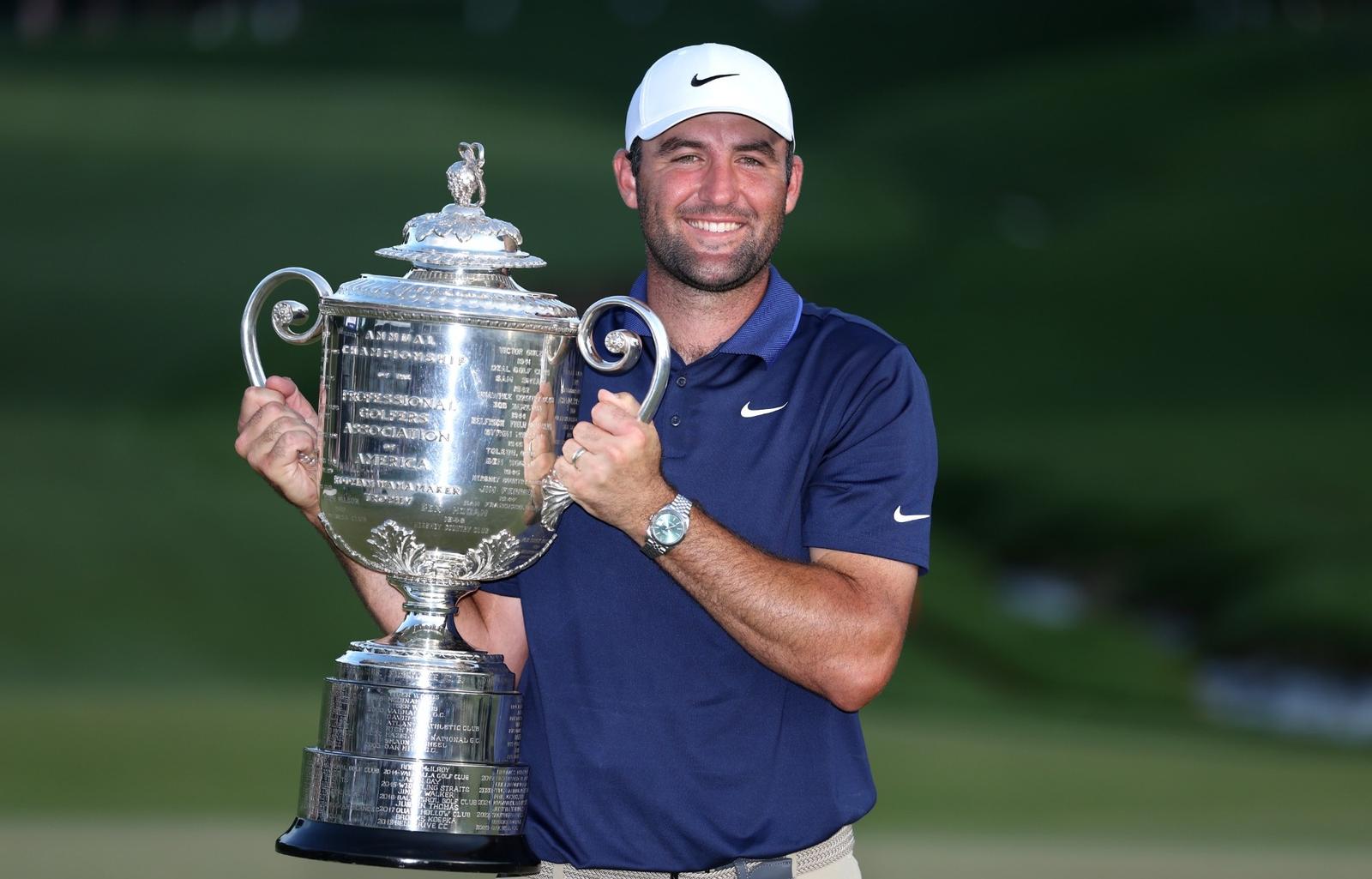 Scottie Scheffler named 2025 PGA TOUR Player of the Year Christiaan Maas action