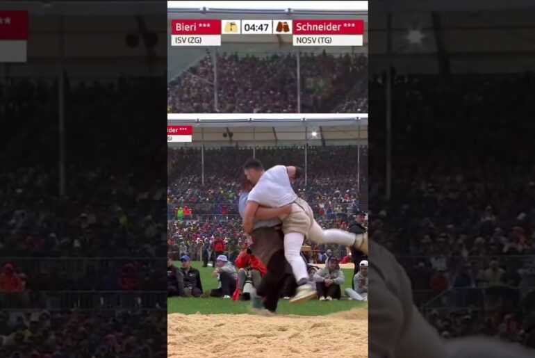 Bieri Marcel vs Schneider Domenic ESAF Mollis 2025 #schwinger #sports #suisse #luttesuisse #combat