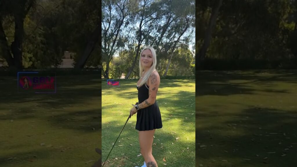 Amazing Golf Swing you need to see | Golf Girl awesome swing | Golf shorts | Gracee Pashley