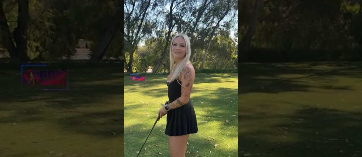 Amazing Golf Swing you need to see | Golf Girl awesome swing | Golf shorts | Gracee Pashley