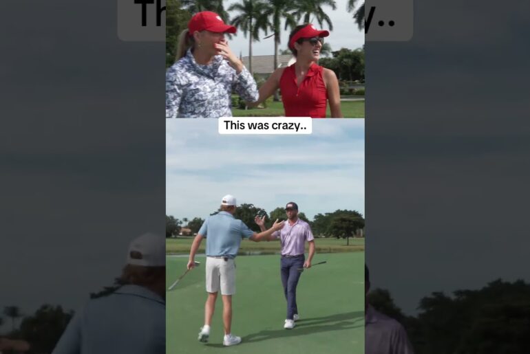 This video is crazy #noobsplaygolf #golfer #golfdomgolf #golfgirlgames #golfswing