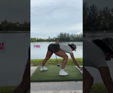 Amazing Golf Swing you need to see | Golf Girl awesome swing | Golf shorts | Kae