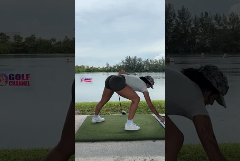Amazing Golf Swing you need to see | Golf Girl awesome swing | Golf shorts | Kae