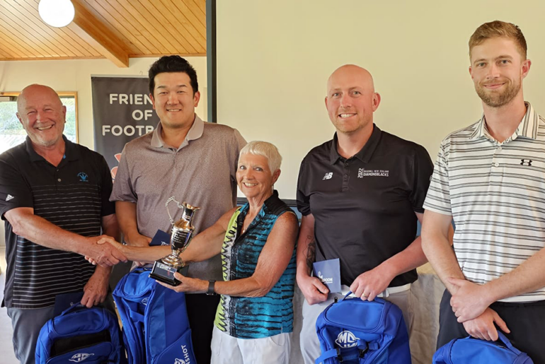 Supporters enjoy day of banter and friendship at our 10th annual charity golf day