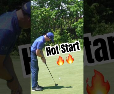 Starting the tournament the right way. 🐦 #golf #golfreel #golfswing #birdiestart #youtubegolf