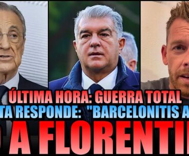 🔥💣 *GUERRA TOTAL* LAPORTA DEJA KO A FLORENTINO PÉREZ: "EL REAL MADRID TIENE BARCELONITIS AGUDA"