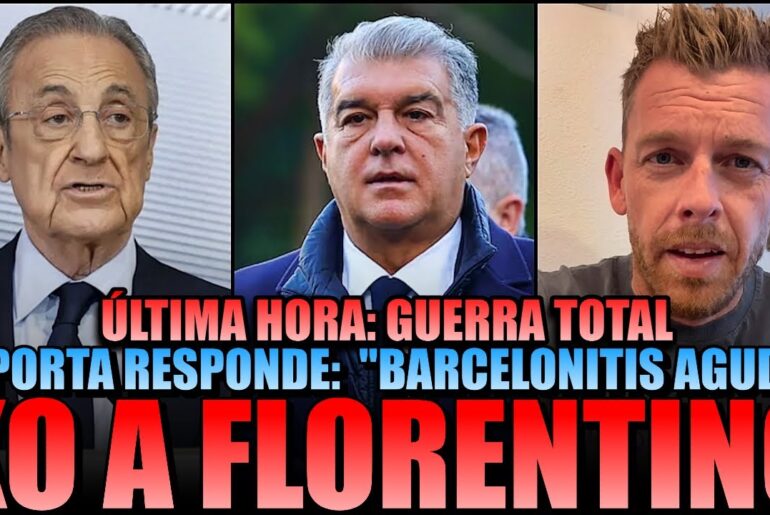 🔥💣 *GUERRA TOTAL* LAPORTA DEJA KO A FLORENTINO PÉREZ: "EL REAL MADRID TIENE BARCELONITIS AGUDA"