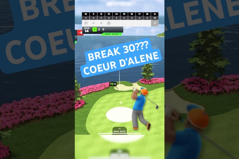 Can I break 30 at Coeur D’Alene Golf Course (back 9)??? #golf #golfswing #golfchallange