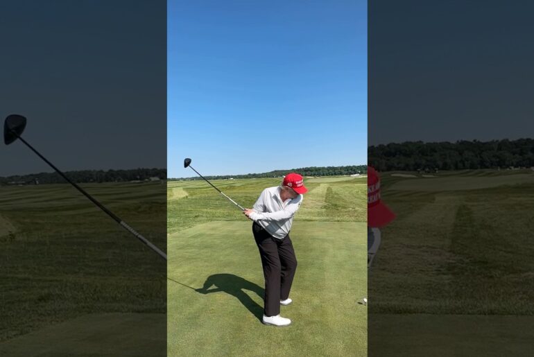 Donald Trump golf swing on Shot Tracer app