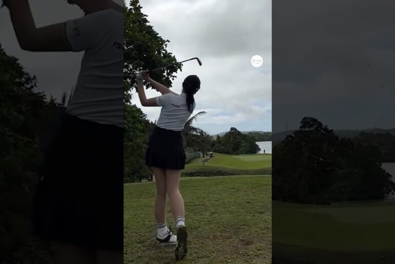 골프열정만큼이나 강력한 임팩⚡🥰 | KLPGA 이수진3(Sujin Lee) @sujini_swing #응원릴레이2025