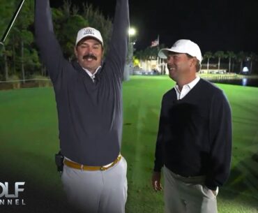 Johnson Wagner and Keith Mitchell practice the 14 Club Challenge | Golf Channel