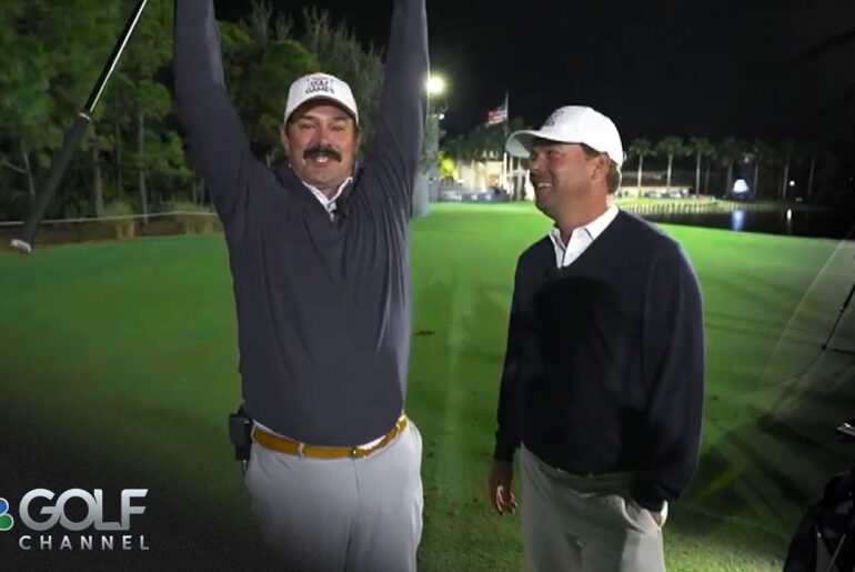 Johnson Wagner and Keith Mitchell practice the 14 Club Challenge | Golf Channel