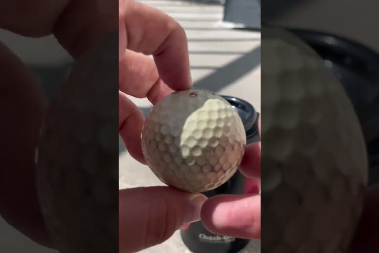 Can someone please find out the mystery behind this liquid golf ball