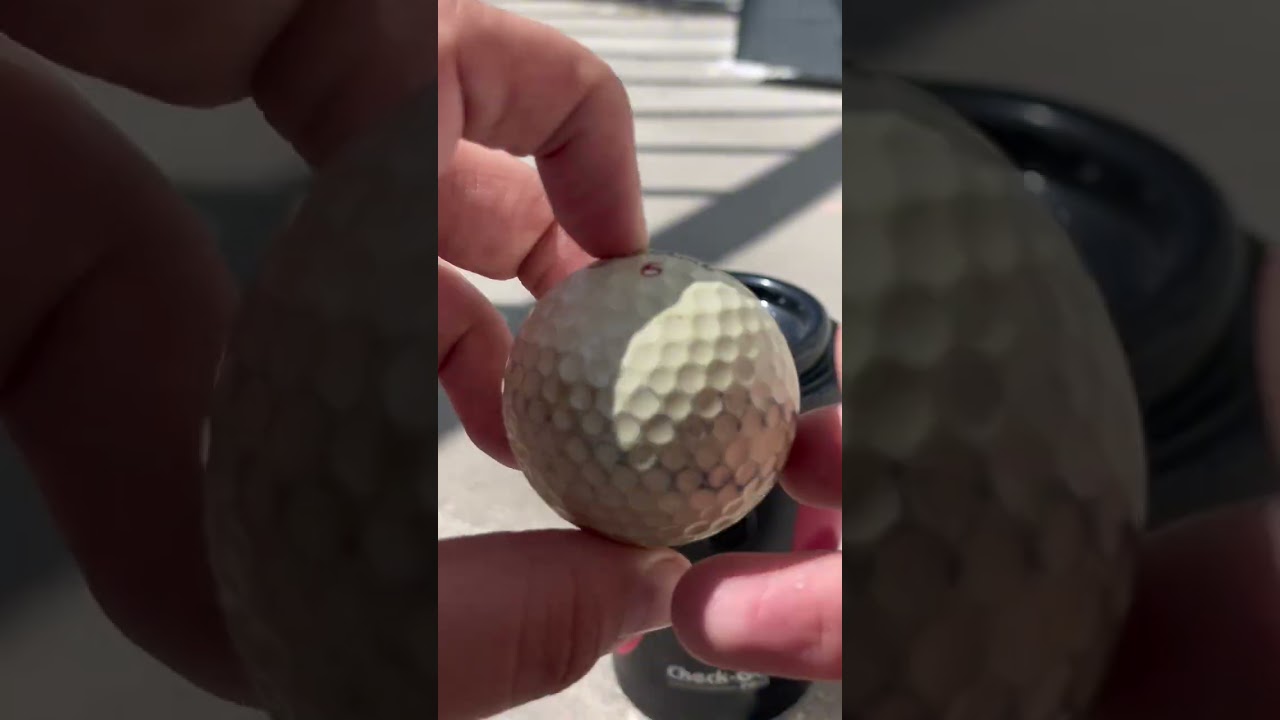 Can someone please find out the mystery behind this liquid golf ball Can someone please find out the mystery behind this liquid golf ball