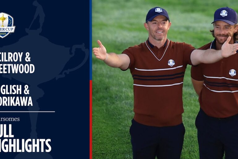 McIroy & Fleetwood vs English & Morikawa | Saturday Foursomes | Full Highlights | 2025 Ryder Cup