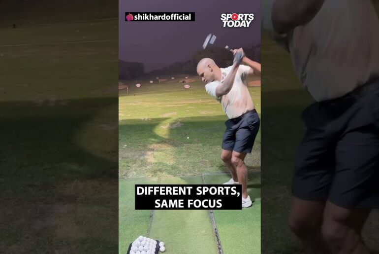 Shikhar Dhawan shows off his golf skills in latest social media post |Sports Today