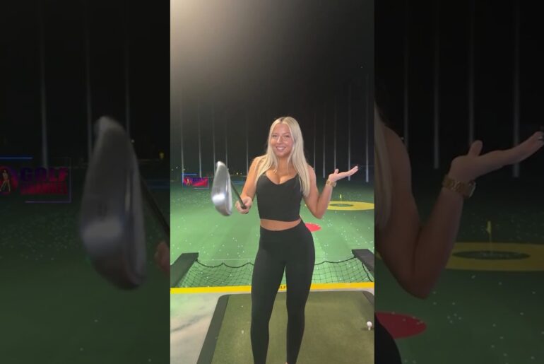 Amazing Golf Swing you need to see | Golf Girl awesome swing | Golf shorts | Meadow Eads
