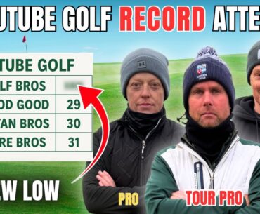 We Just Set a NEW YouTube Golf Record! (Scramble w/ Tour Pro!)