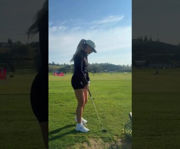 Amazing Golf Swing you need to see | Golf Girl awesome swing | Golf shorts | Jordan Biegel