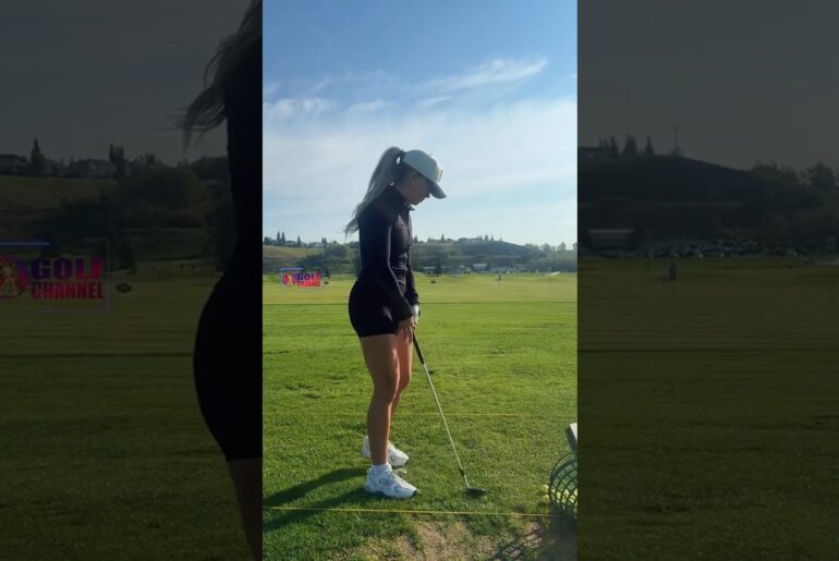 Amazing Golf Swing you need to see | Golf Girl awesome swing | Golf shorts | Jordan Biegel