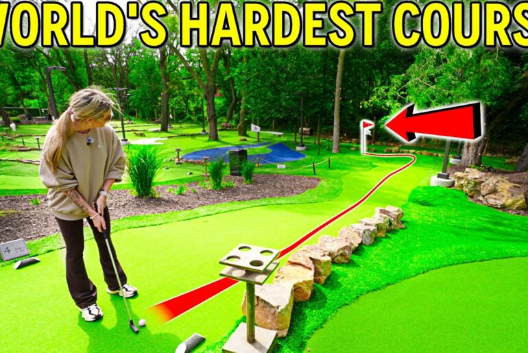 We Found the NEW WORLD'S HARDEST Mini Golf Course!