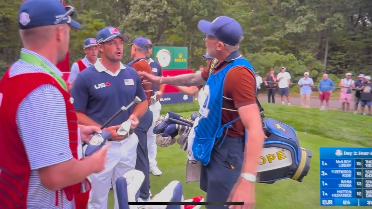 Justin Rose & Bryson’s Caddie Get Into it at Ryder Cup 2025 | Fleetwood’s Caddie Jumps In Justin Rose & Bryson’s Caddie Get Into it at Ryder Cup 2025 | Fleetwood’s Caddie Jumps In