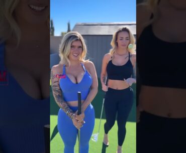 Amazing Golf Swing you need to see | Golf Girl awesome swing | Golf shorts | Rachel Jade Ry Marie
