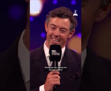 Rory McIlroy paid tribute to his family after winning SPOTY 2025 🥹 | BBC Sport