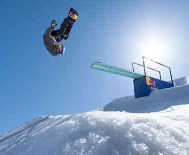 INCREDIBLE Snowboard Obstacle Course (one take trick shots)