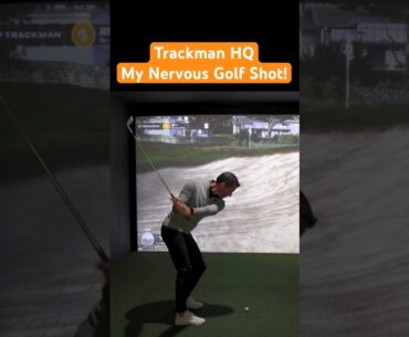 This Golf Shot in the Trackman HQ Golf Simulator made me VERY Nervous! #trackmangolf #golf #trackman