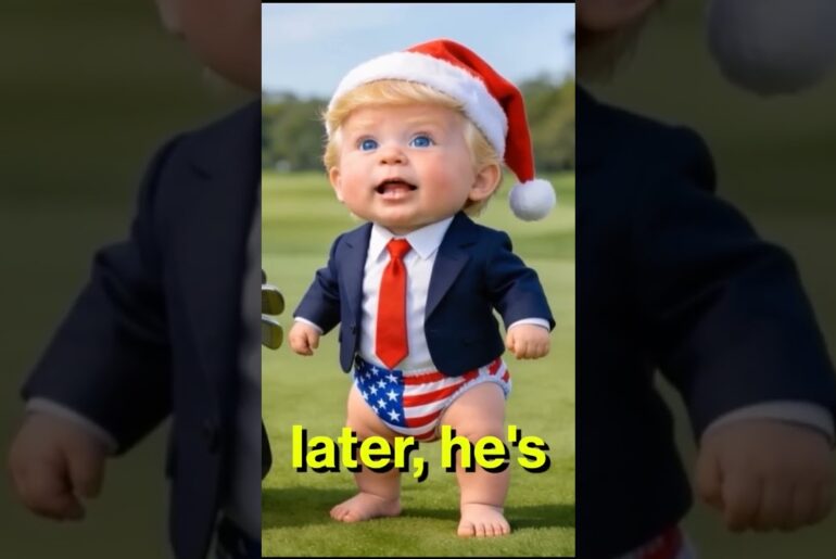 Baby T Golf Course Christmas Jokes #trump #donaldtrump #jokes #funny