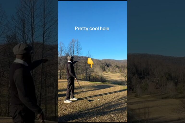 Teeing off from the tips #golf #fyp