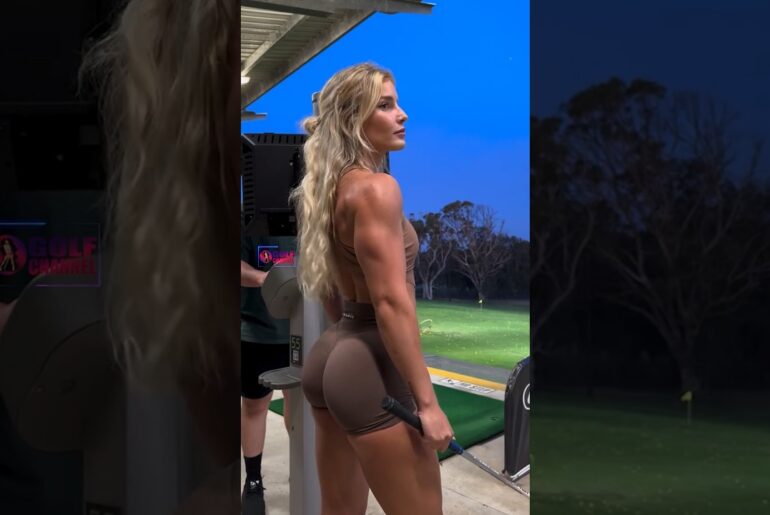 Amazing Golf Swing you need to see | Golf Girl awesome swing | Golf shorts | Emma Hartley